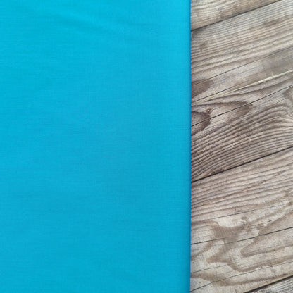 100% Cotton Poplin Plain Peacock