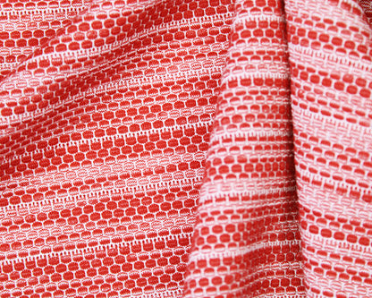 Honeycomb Stretch Cranberry Marl