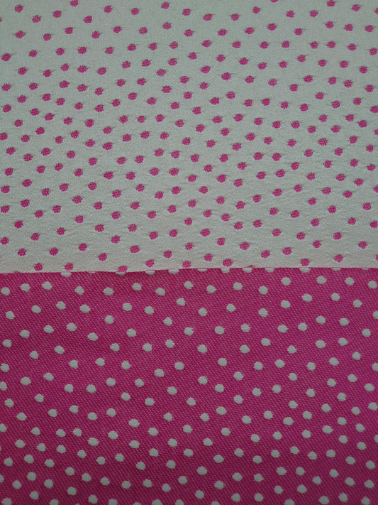 Pink & White Spot Reversible Canvas 92cm