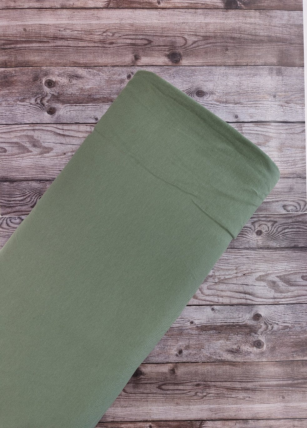 Plain Khaki Cotton Jersey 1.60m
