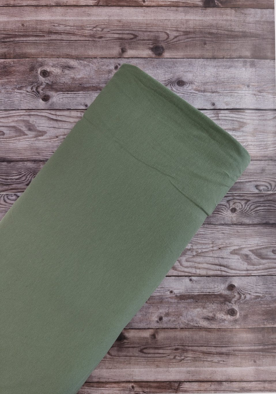 Plain Khaki Cotton Jersey 1.60m