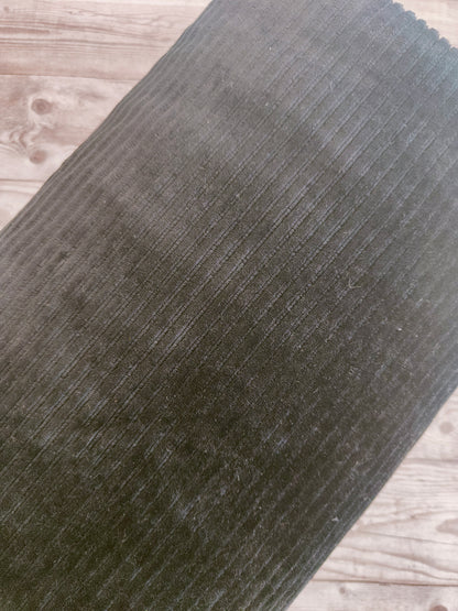 Black Big Knit Corduroy Jersey 2m