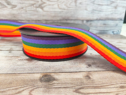 Rainbow 38mm Webbing Strap