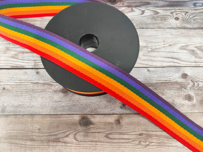 Rainbow 38mm Webbing Strap
