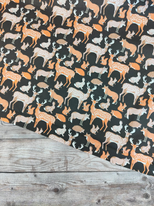 Woodland Animals Cotton Rich Polycotton