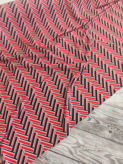 Red Zig Zag Sports Jersey