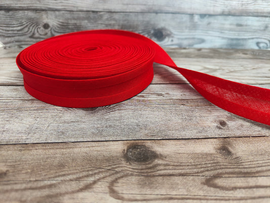 Red Cotton Bias Binding