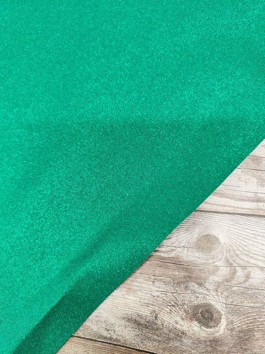 Bottle Green Glitter 100% Cotton