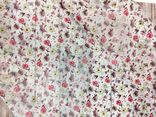 Waterproof Frosted Floral TPU