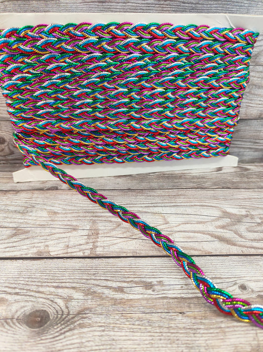 Rainbow Plaited Braid