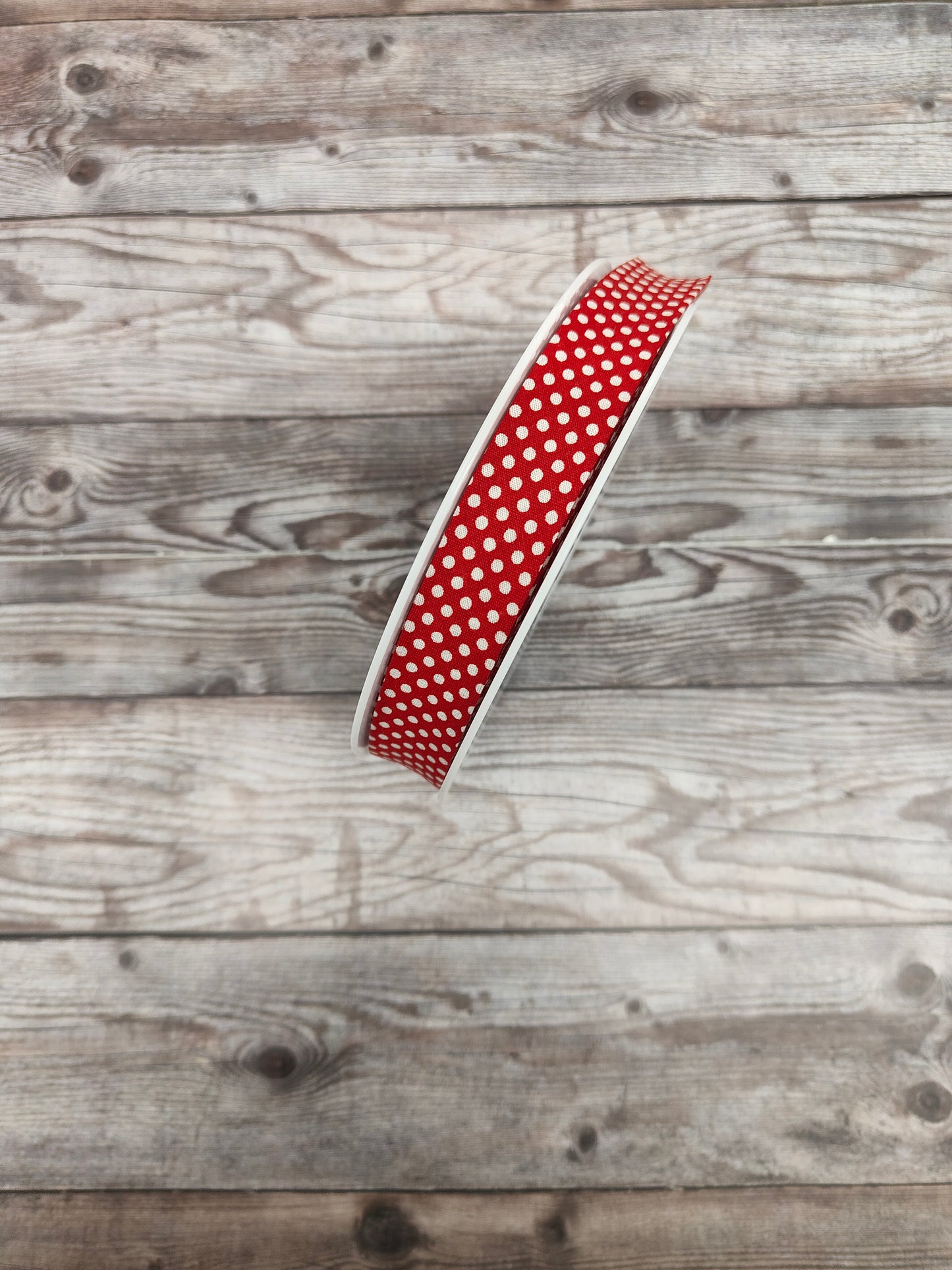 Red Polkadot Cotton Bias Binding