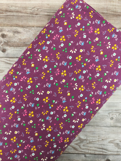 Dainty Flowers Cotton Jersey 1.25m